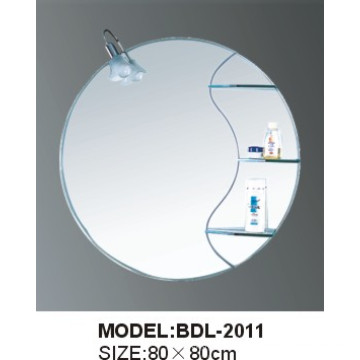 Miroir de salle de bains en verre argenté d&#39;épaisseur de 5mm (BDL-2011)